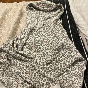 cheetah print hoodie